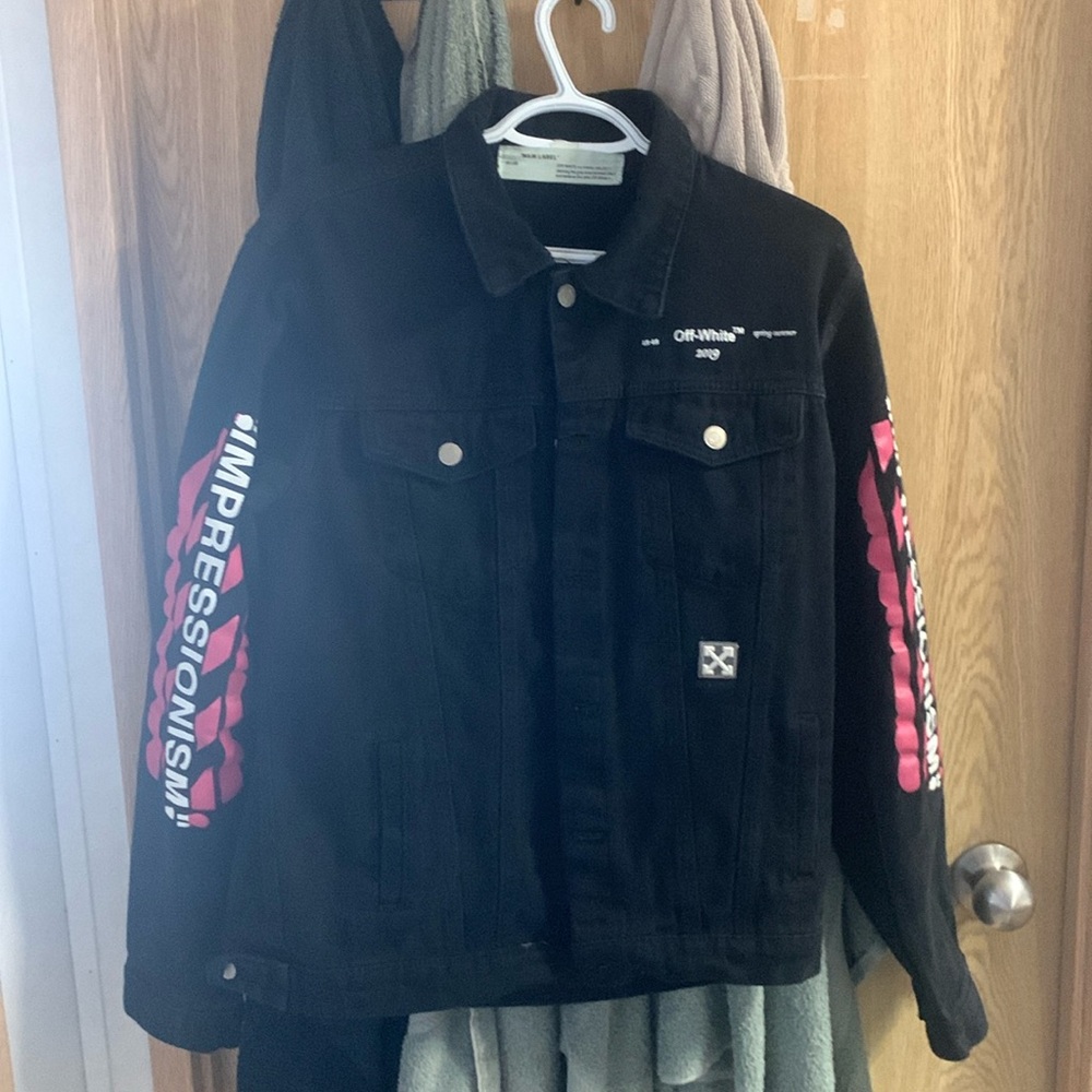 offwhite ss19 denim jacket “impressionism” jacket